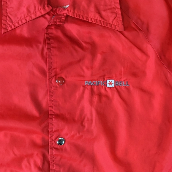 Vintage Pacific Bell work windbreaker - SIZE M - Picture 2 of 5